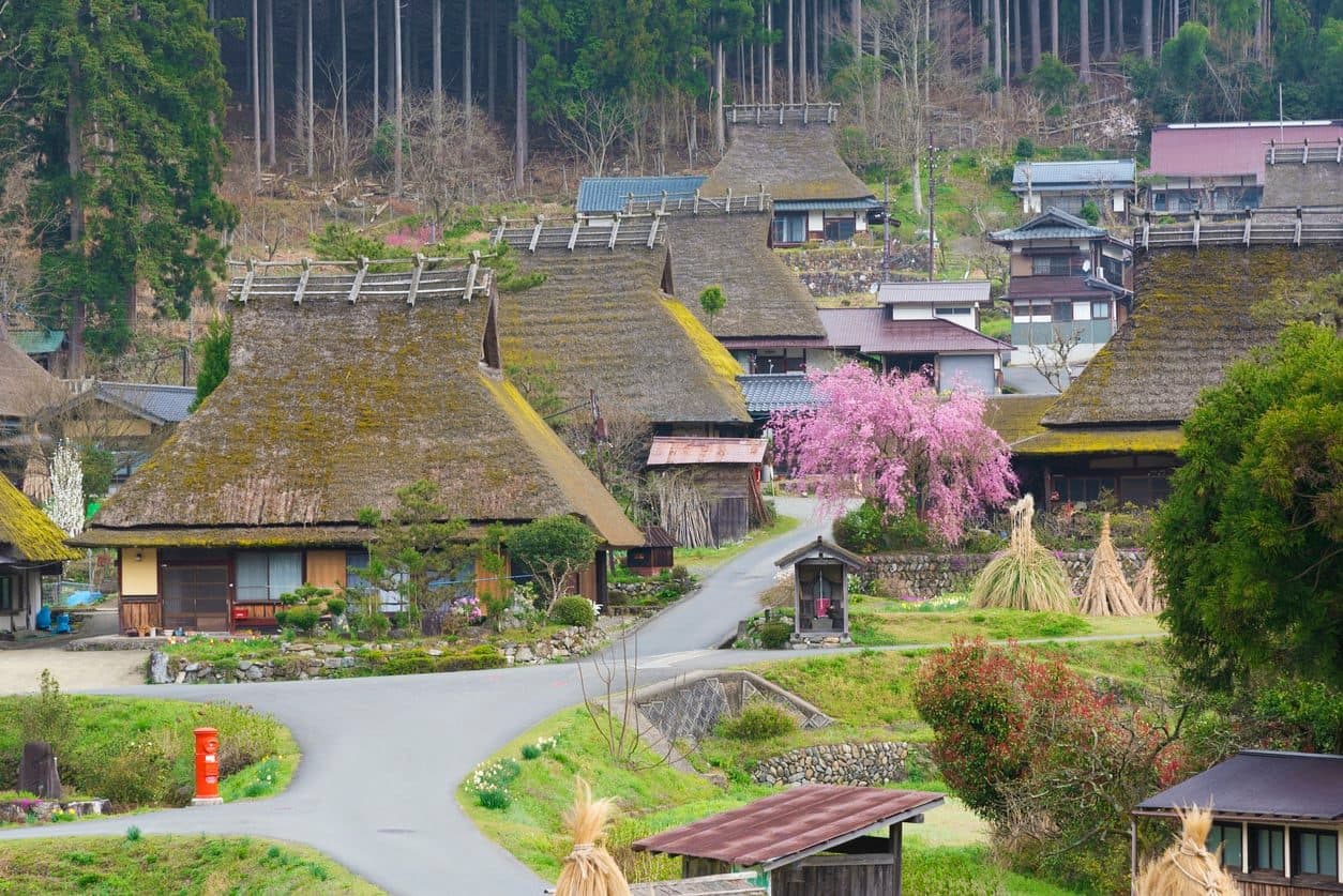 Thatched farmhouses in Miyama