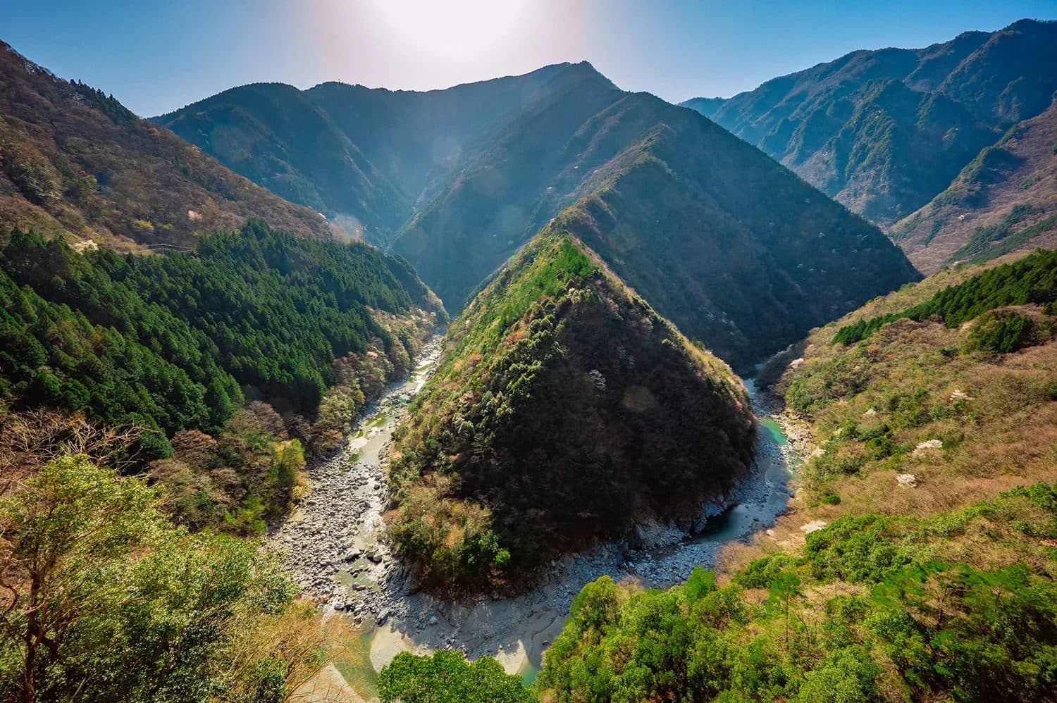 The deep V of the Iya Valley